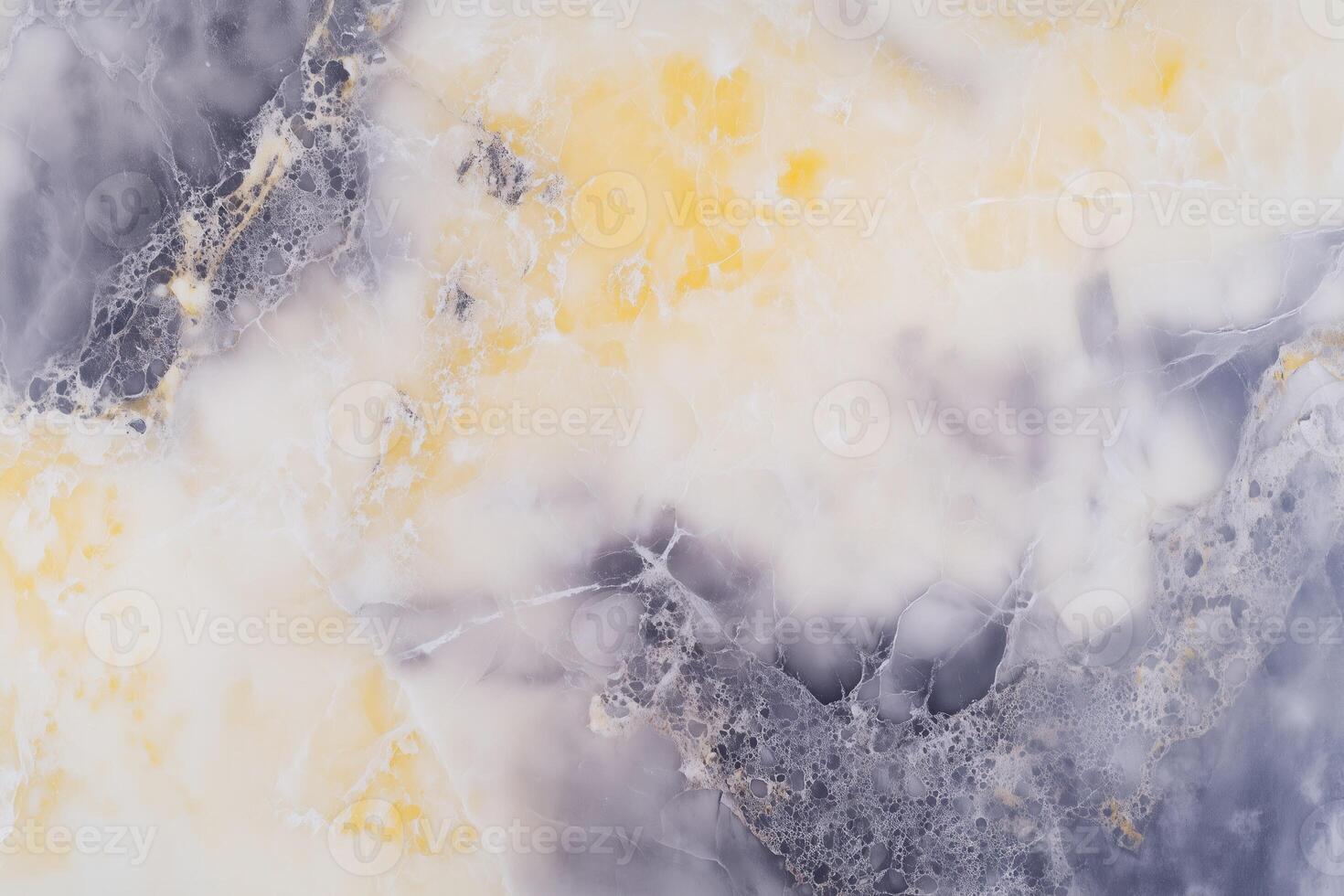 Abstract marble texture with yellow and gray veins in natural stone pattern photo