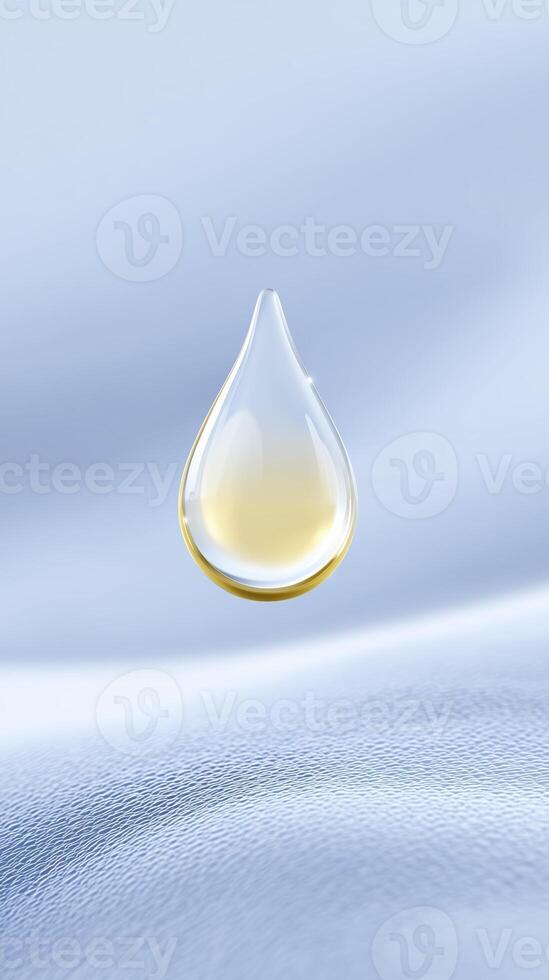 A drop of oil on a white cloth photo
