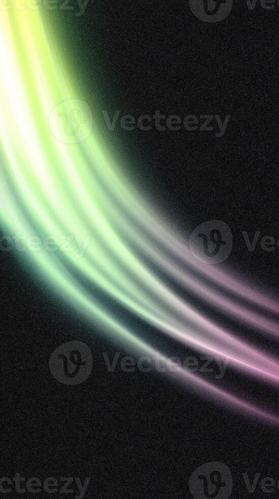Abstract light streaks on black background with vibrant colors photo
