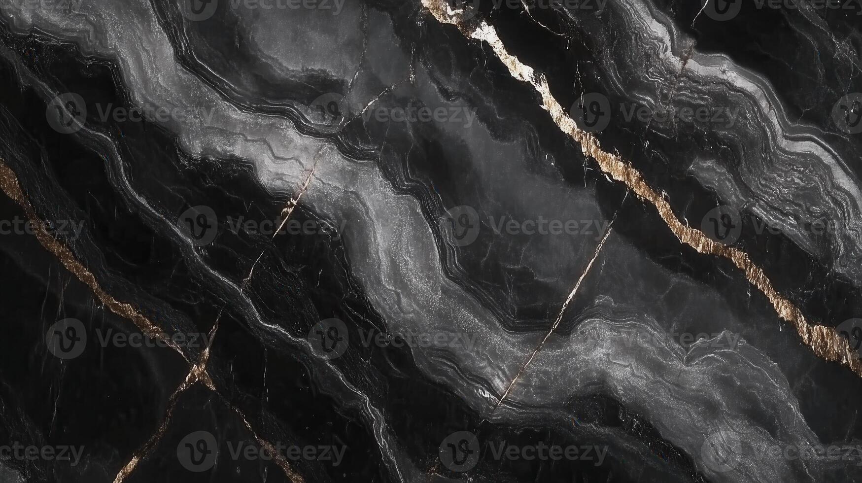 Elegant black and gold marble texture with striking veins and patterns photo