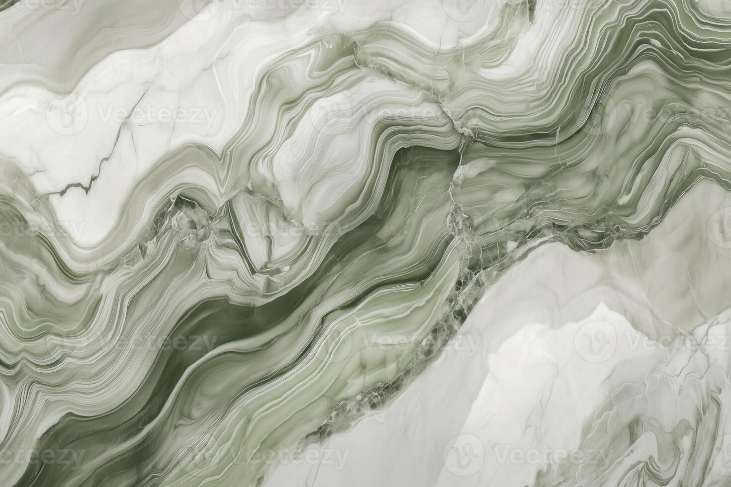 Green and white marble texture with swirling patterns photo