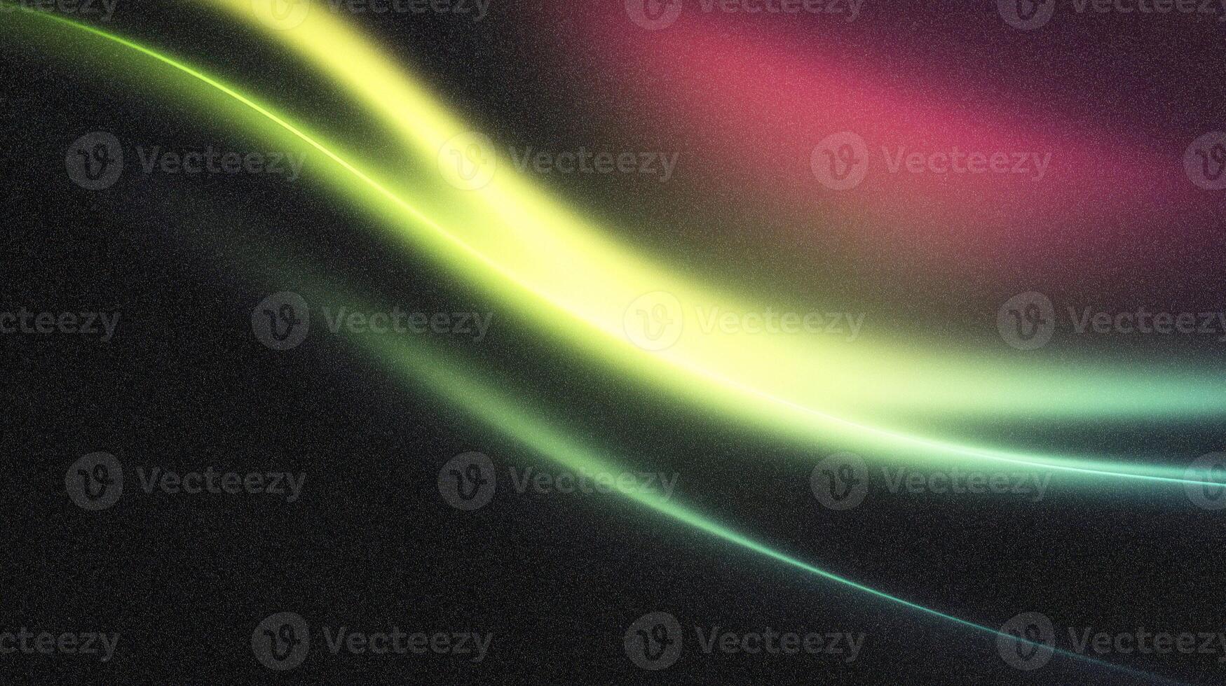Abstract wave of vibrant colors on dark background photo