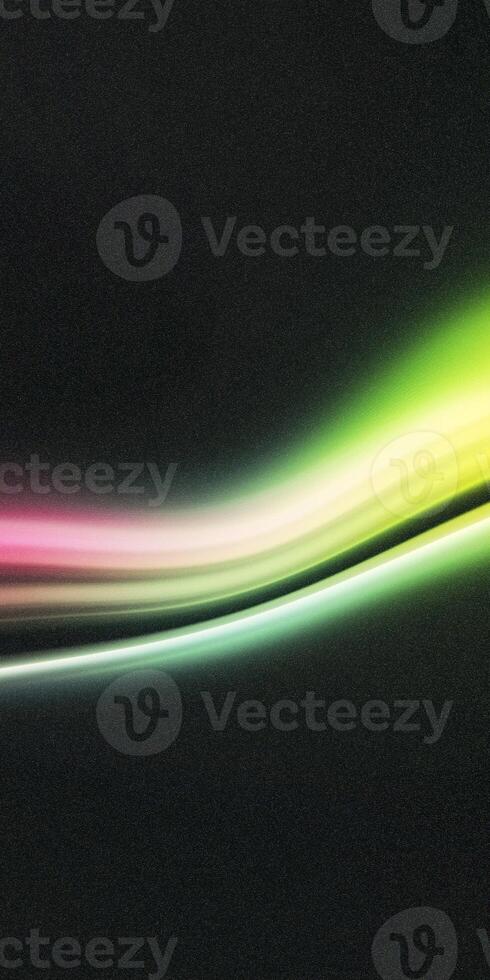 Colorful abstract light waves on a dark background photo