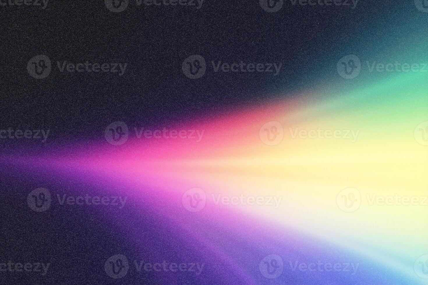 Vibrant light beam shining through colorful spectrum on textured background photo