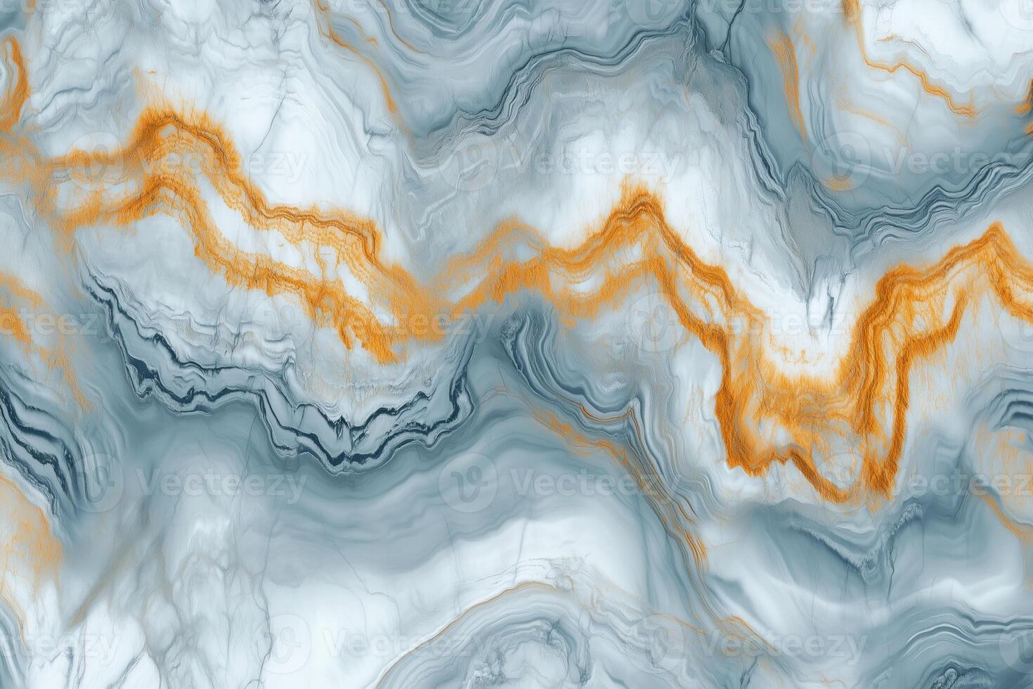 Abstract orange and gray marble texture with fluid patterns photo