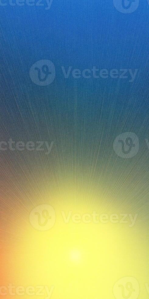 Radiant sunrise with colorful gradient sky and sunburst effect photo