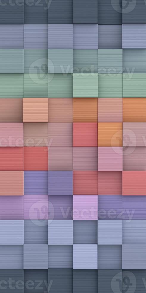 Abstract background with squares of different colors photo