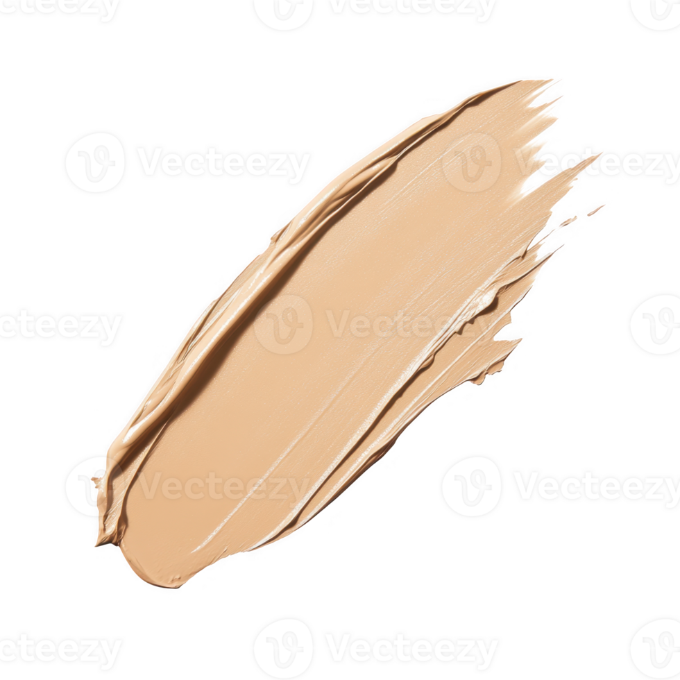 Beige foundation swatch isolated on transparent background png