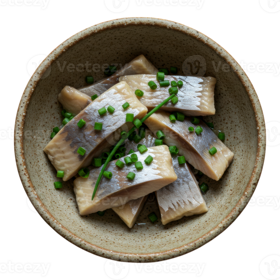 Pickled Herring with Chives Transparent png