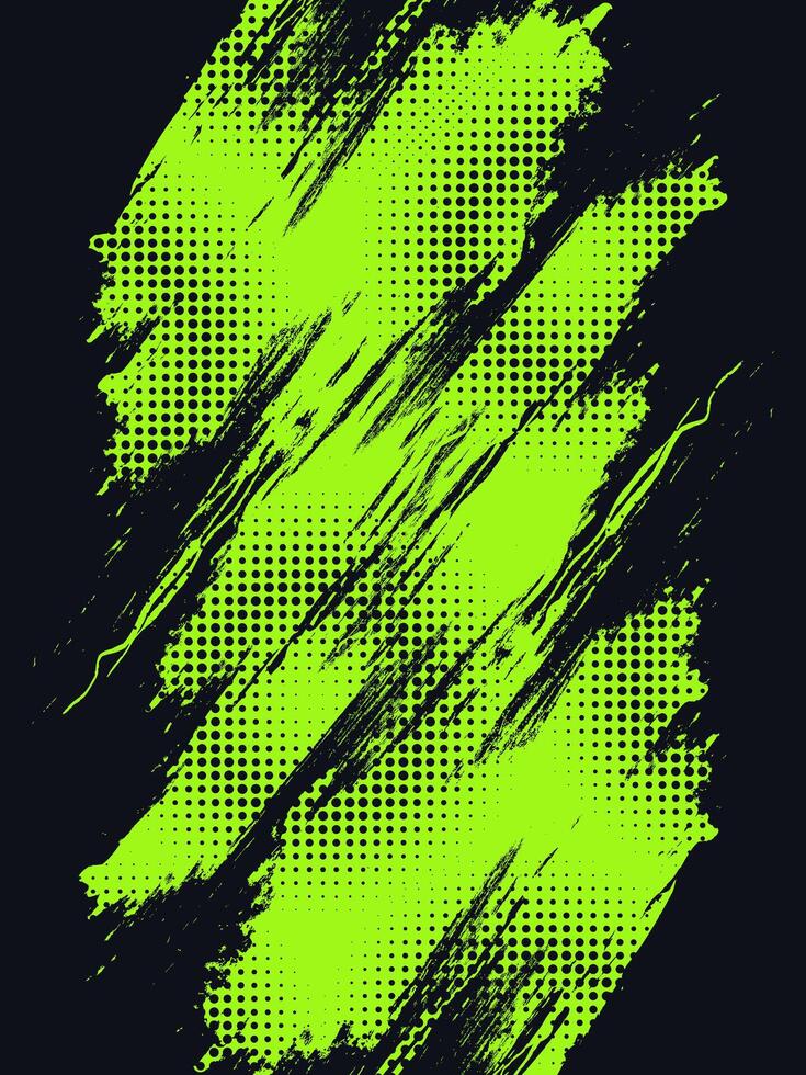 Black and Green Grunge Background with Halftone Style. Suitable for Sport Banner or Poster Design Element vector