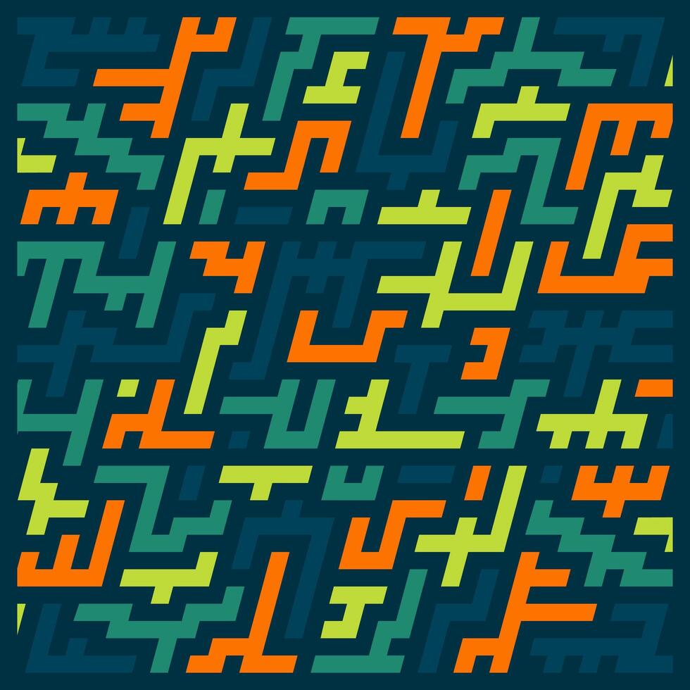 Abstract Geometric Line Bold Pattern vector