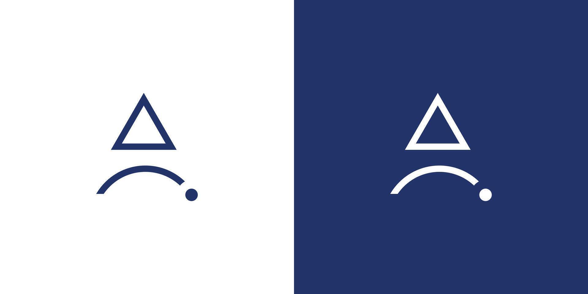 Simple and unique AI logo design vector