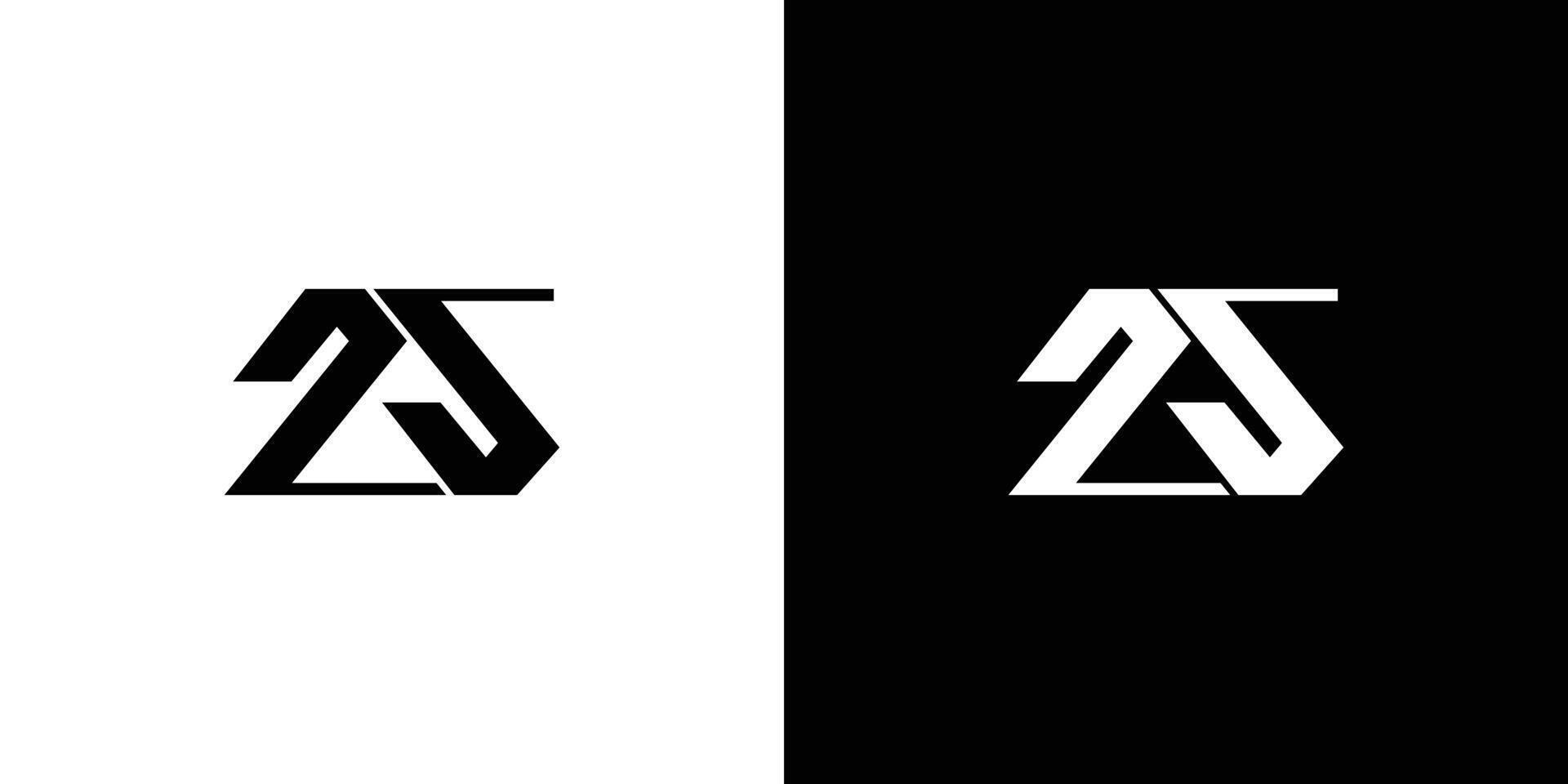 Modern and sophisticated number 25 logo design vector
