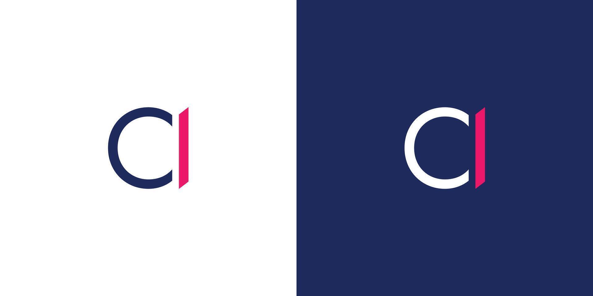 Simple and modern Ai logo design and cool vector
