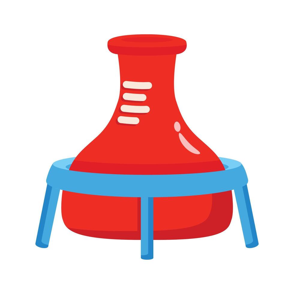 Get this 2d icon showcasing flask stand for lab vector