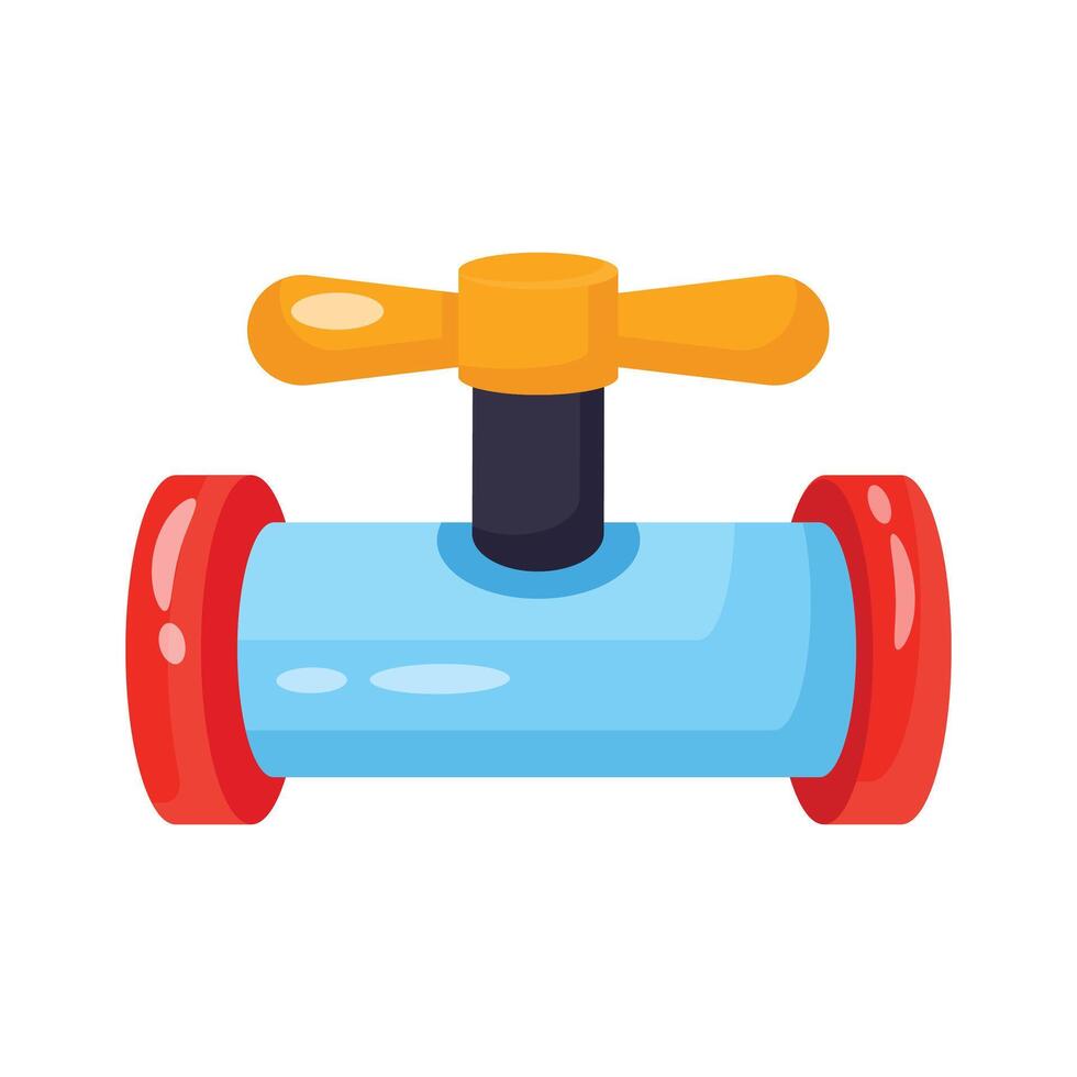 A premium 2d icon visualizing valve control vector
