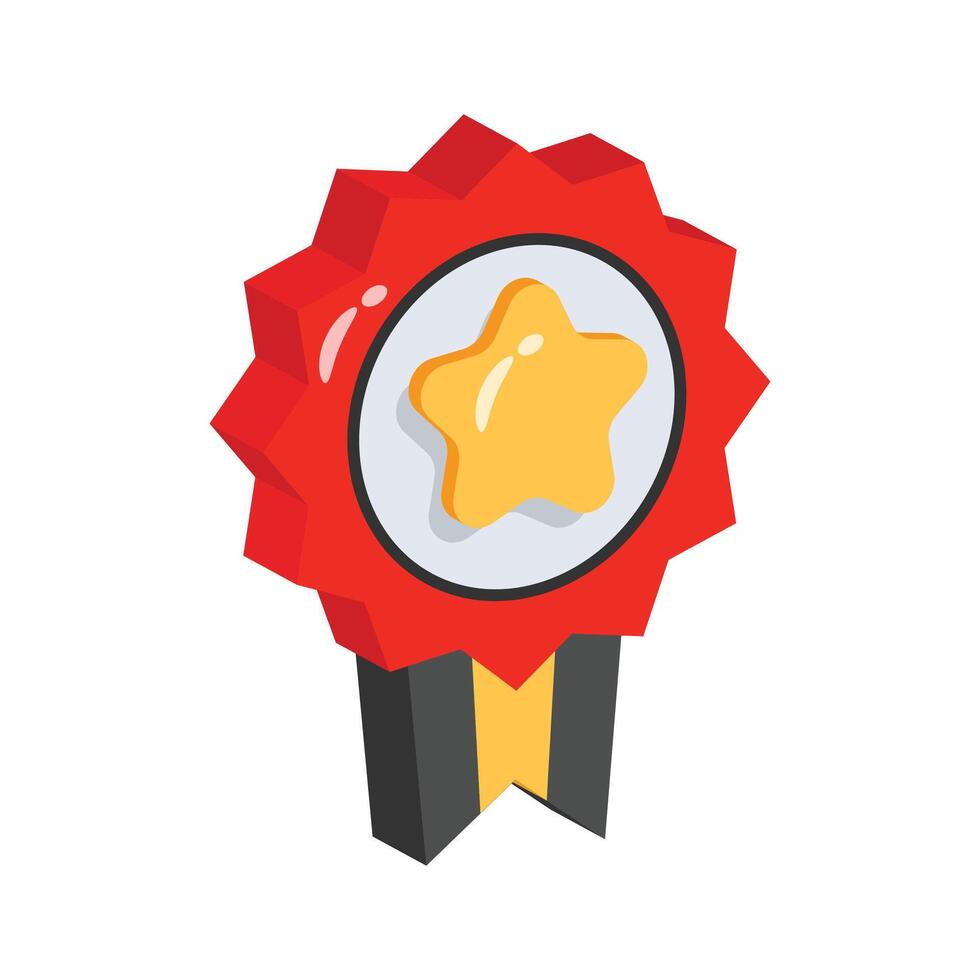A visually appealing 2d icon showing retail award vector
