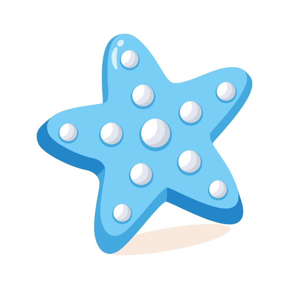 A captivating 2d icon of starfish lying vector