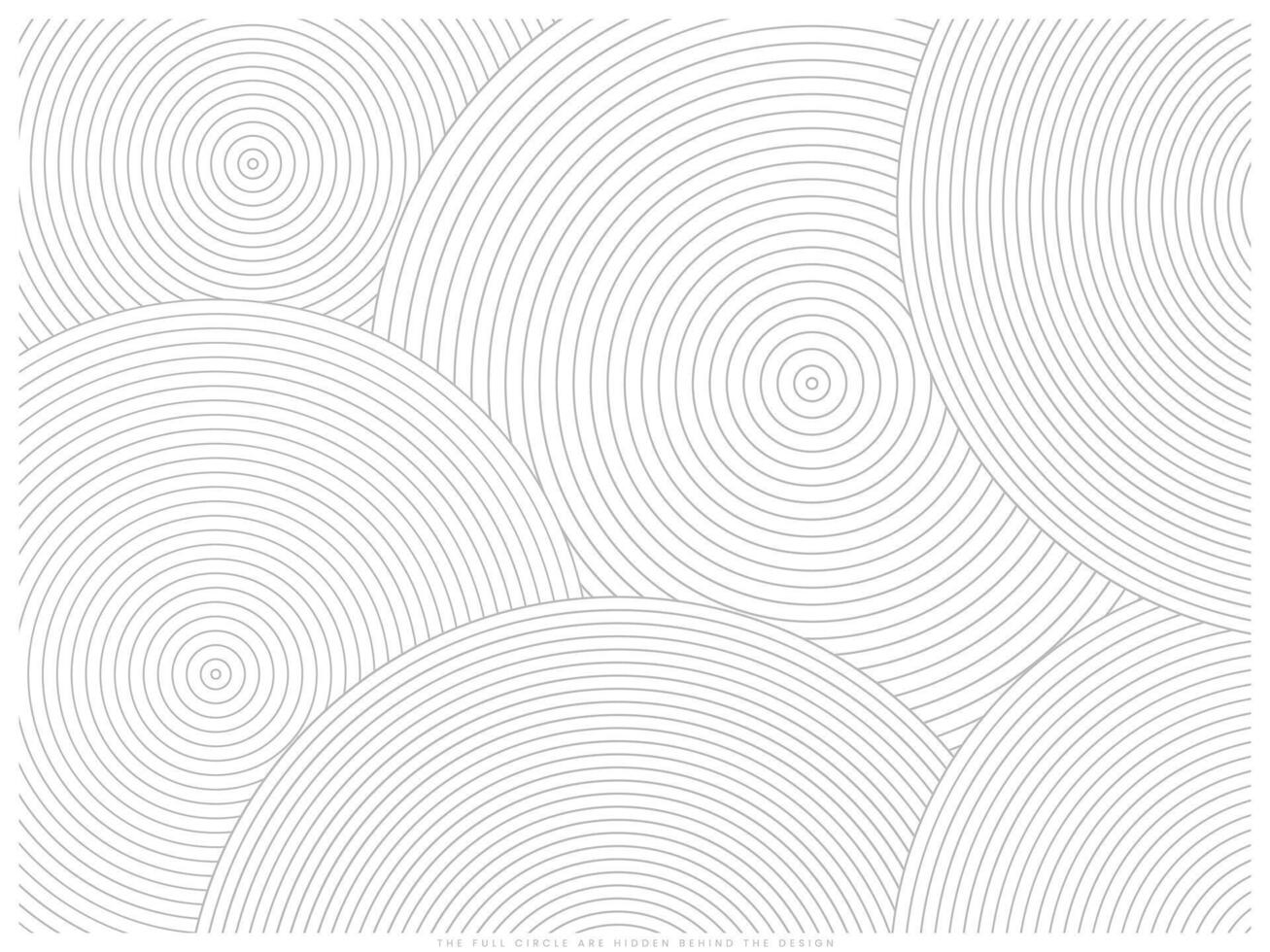Circle line abstract black and white background for making design vector