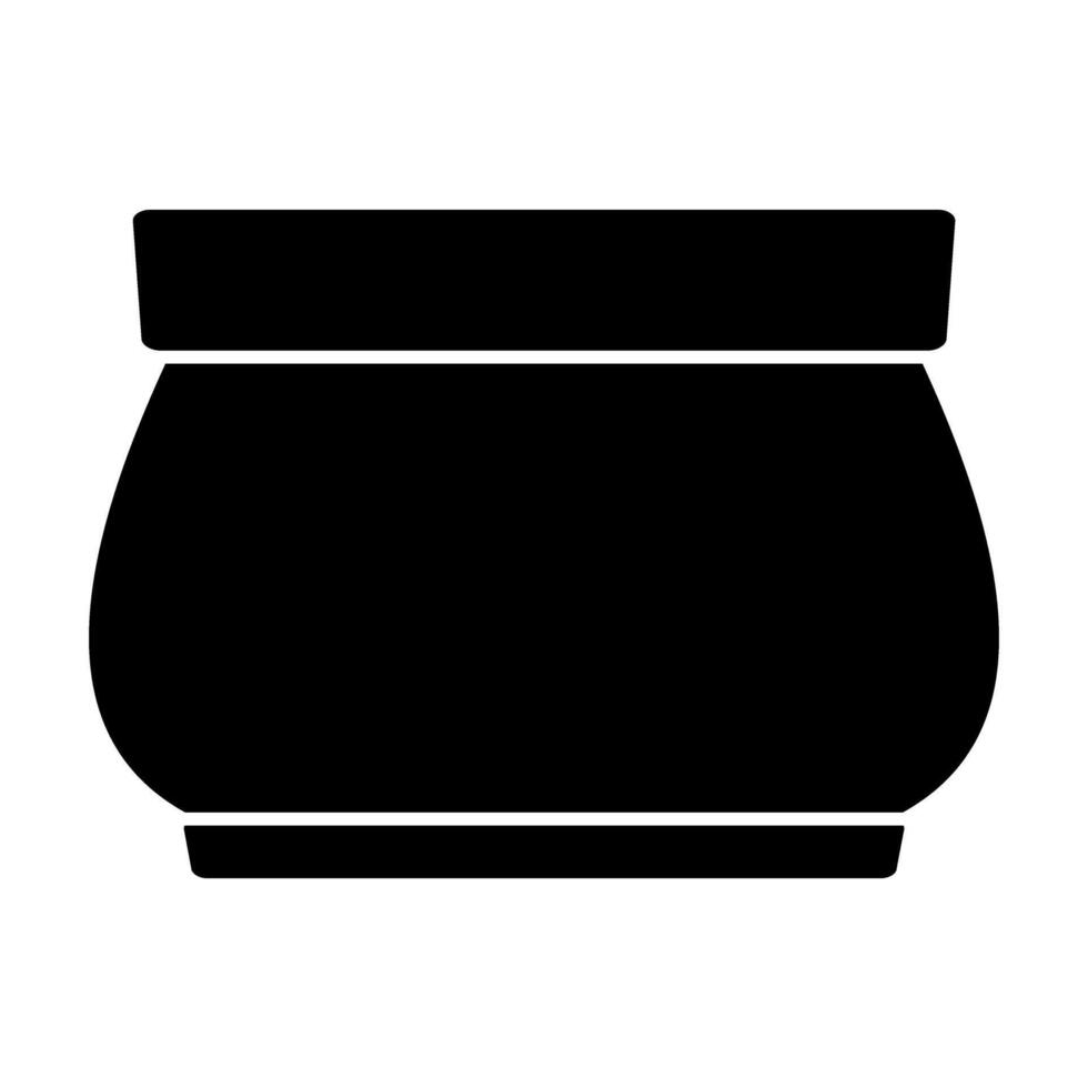 Plastic pot icon. Simple illustration of plastic pot icon for web design isolated on white background. vector
