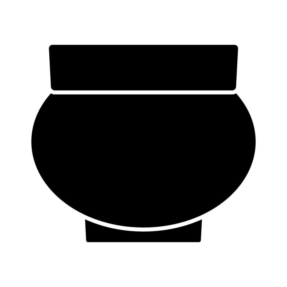 Plastic pot icon. Simple illustration of plastic pot icon for web vector