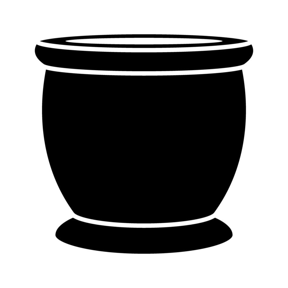 Plant pot icon. Simple illustration of plant pot icon for web design isolated on white background vector