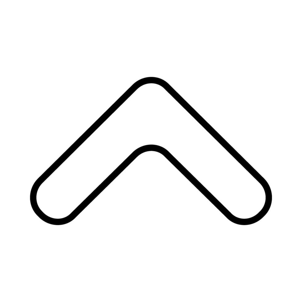 Arrow web icon. Black illustration isolated on white background for graphic and web design. vector