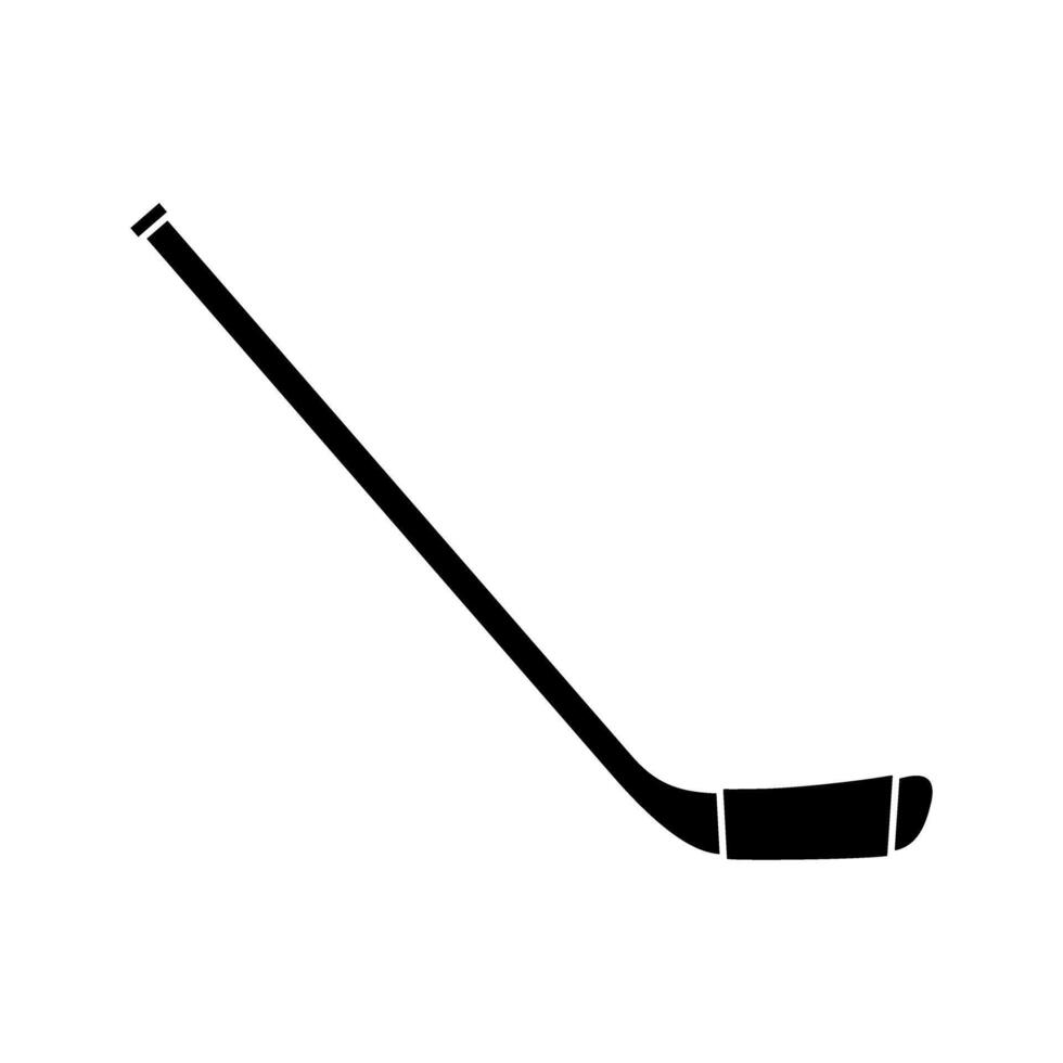 Hockey stick web icon. Simple illustration of hockey stick icon. vector