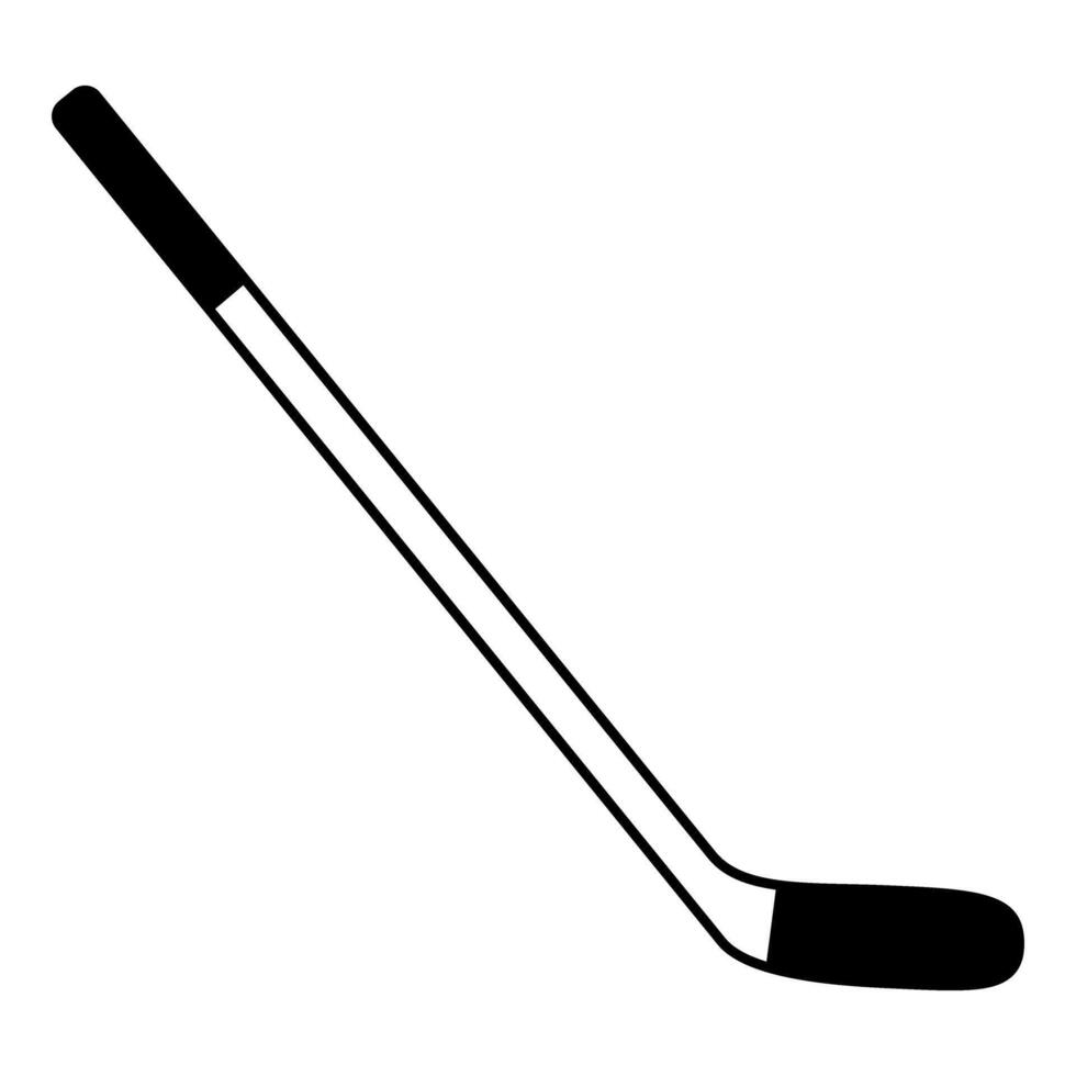 Hockey stick web icon. Simple illustration of hockey stick icon for web. vector