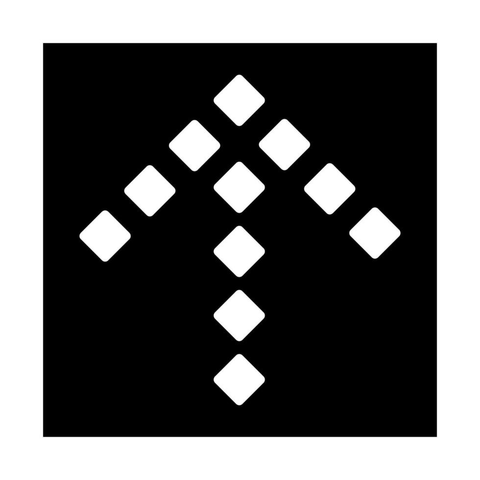 Arrow Up icon. Black and white arrow up web illustration. vector