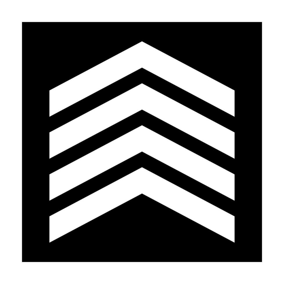 Arrow web Icon or sign illustration. Flat black symbol. Pictogram is isolated on a white background. Designed for web and software interfaces. vector