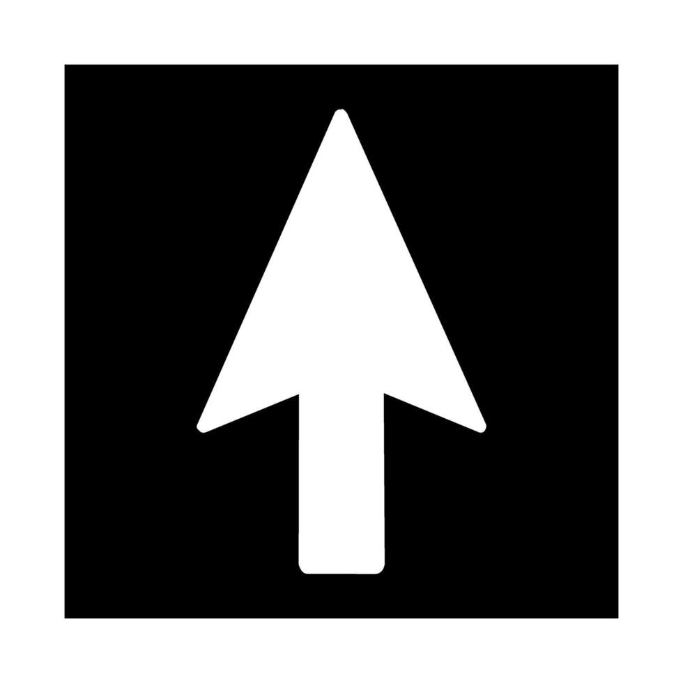 Arrow Up Sign, Illustration, Isolate On White Background Label. EPS10 vector