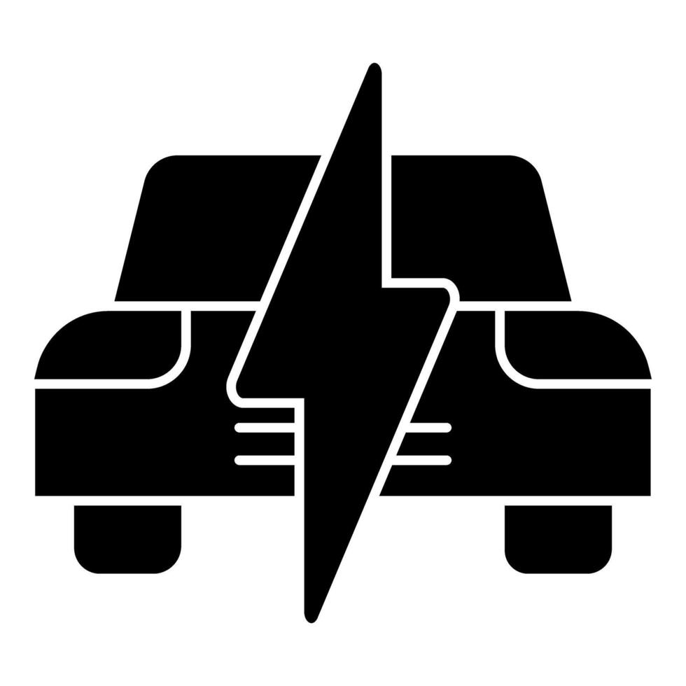 Electric car icon. Simple illustration of electric car icon for web design isolated on white background vector