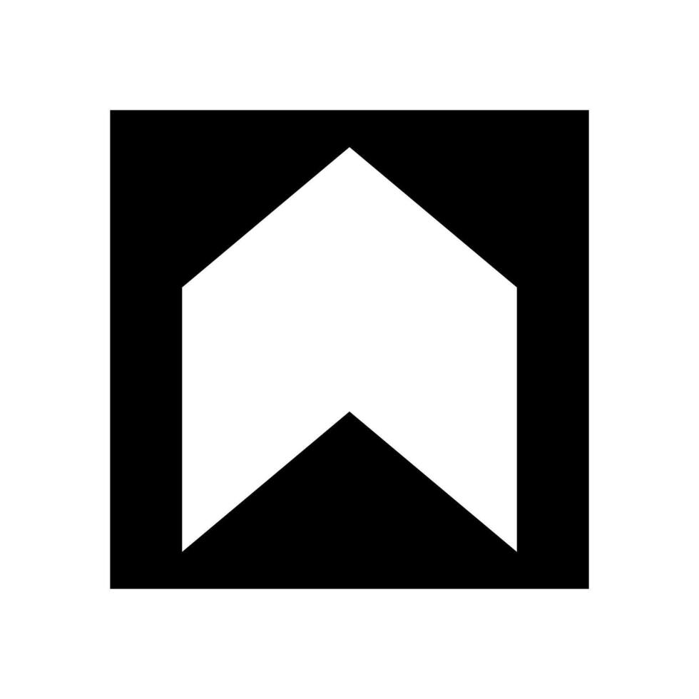 Arrow web icon. Black and white illustration. Pictogram is isolated on a white background. Designed for web and software interfaces. vector