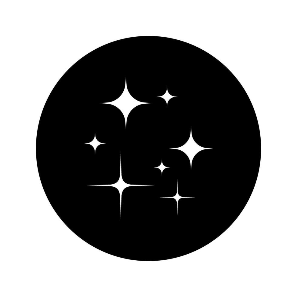 sparkle icon, star icon. Sparkling magical dust particles. vector