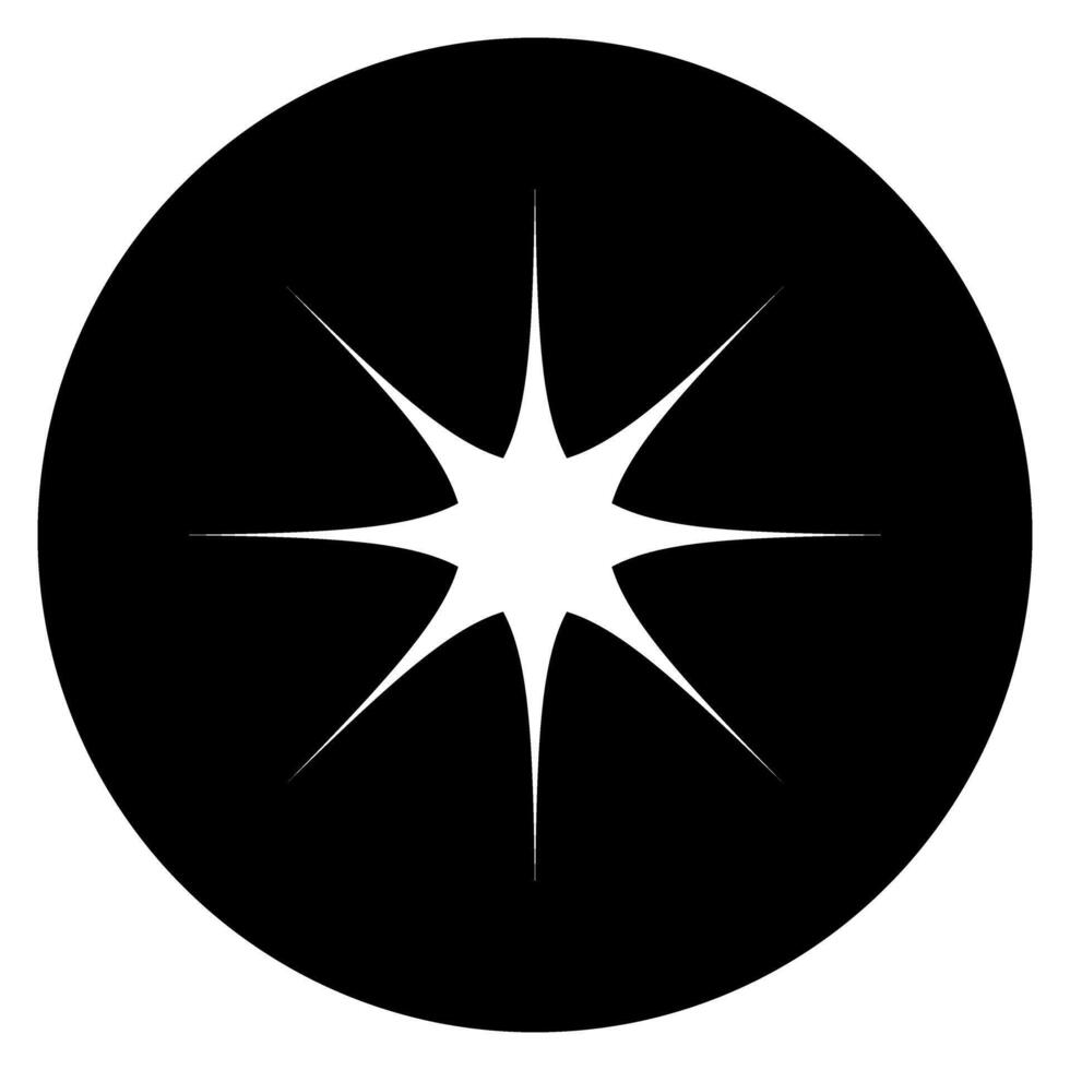 Star web Icon illustration. Flat design style. Made in illustration. vector
