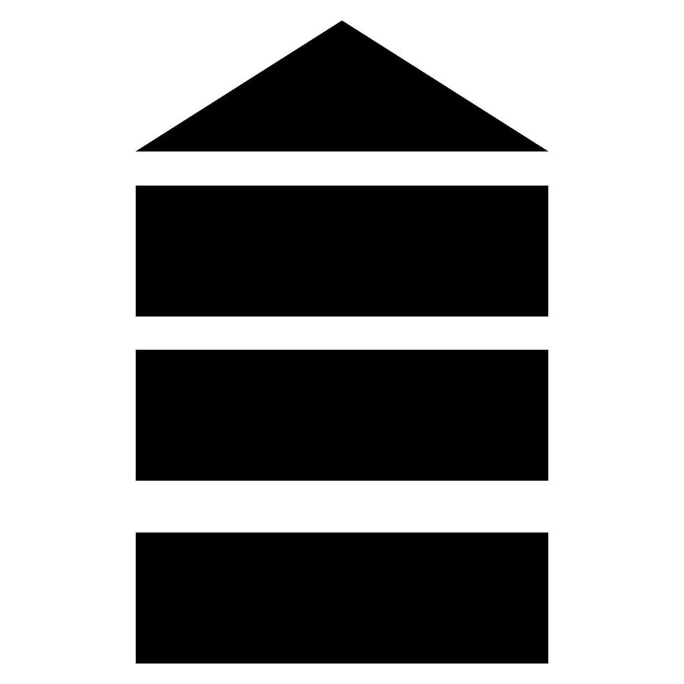 Construction icon. Flat black symbol. Pictogram is isolated on a white background. Designed for web and software interfaces. vector