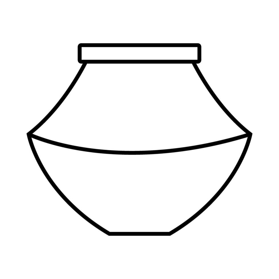 Vase icon. Simple illustration of vase icon for web design isolated on white background vector