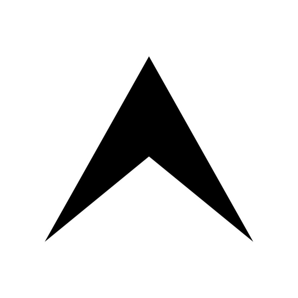 Arrow up in the direction of the arrow. illustration. vector