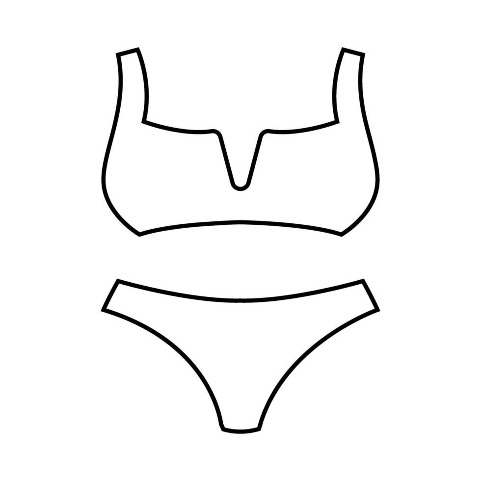 Women underwear icon. Flat related icon for web and mobile applications vector