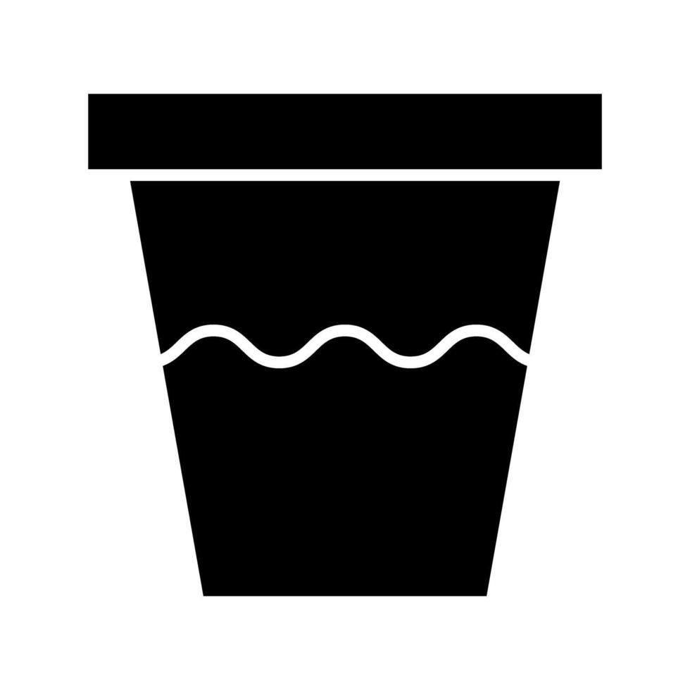 Plastic pot icon. Simple illustration of plastic pot icon for web design. vector