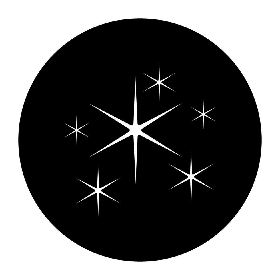 Snowflake icon black color in circle illustration flat style simple image vector