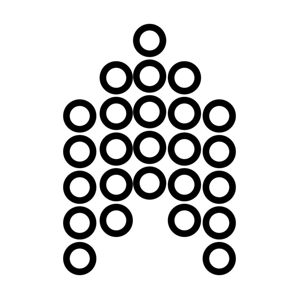 Arrow Icon . Flat Black Icon Isolated on White Background. vector