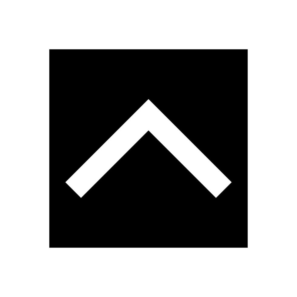 Arrow up icon, illustration. Flat design style eps 10. vector