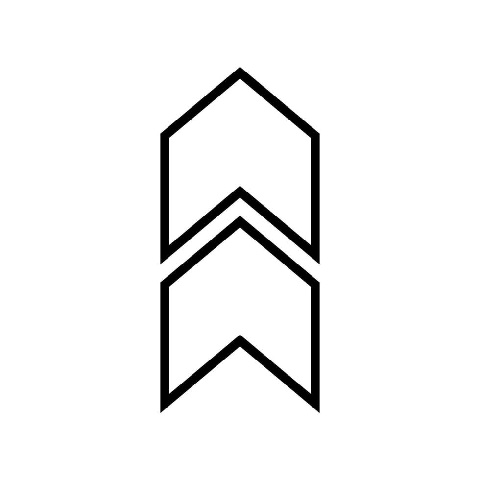 Arrow Pointer icon. A thin line sign. Isolated contour symbol illustration vector