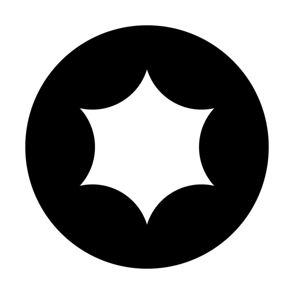 Star Icon . Flat Black Icon Isolated on White Background. vector