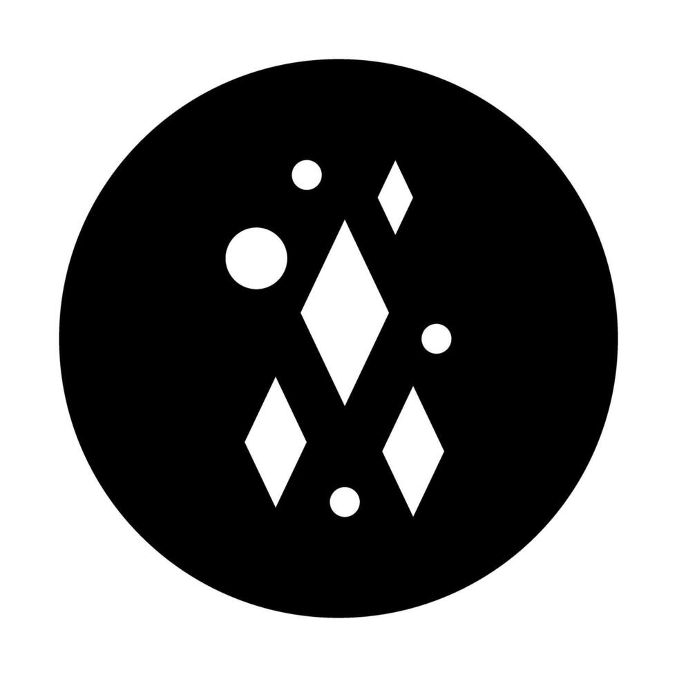 Sparkles black circle icon. Flat style. illustration. vector