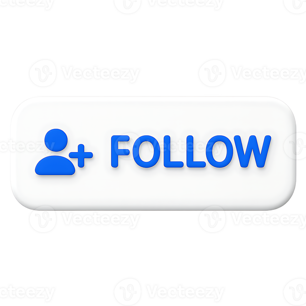 Follow Button Icon - Social Media png