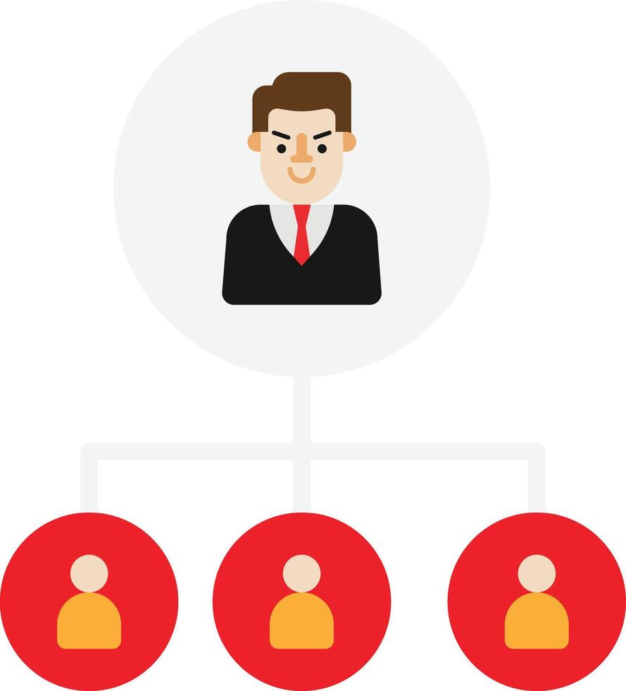 Hierarchy Network Structure Business vector