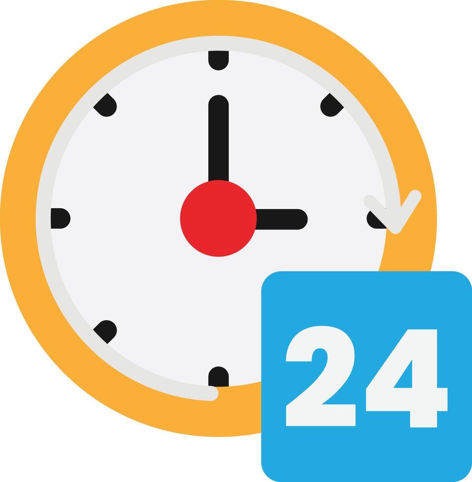 24 Hours Service Business vector